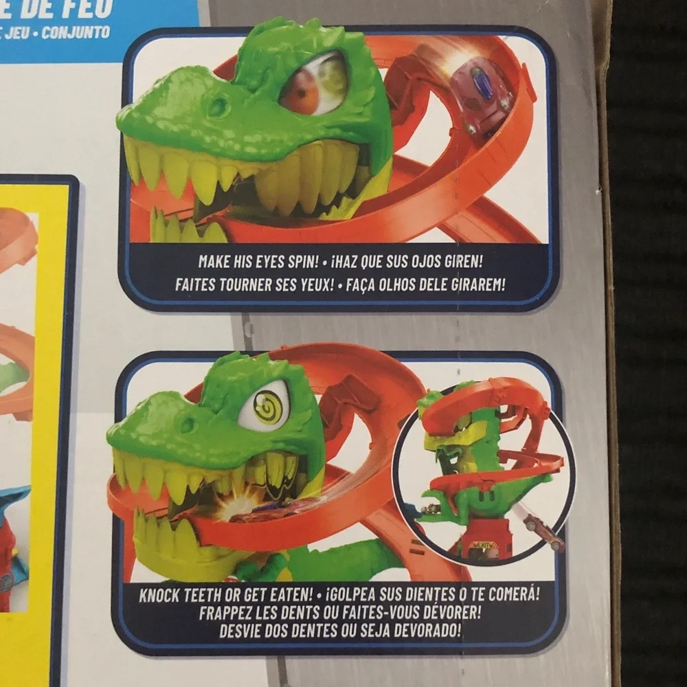 Hot Wheels T-Rex Spiral Track ❣️Ship Alone❣️
